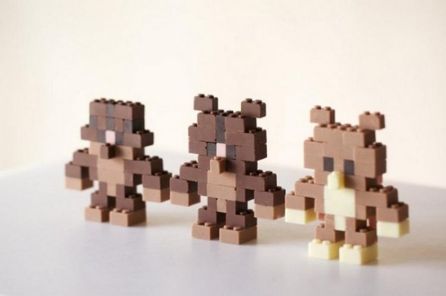 Шоколадные фигурки конструктора Лего