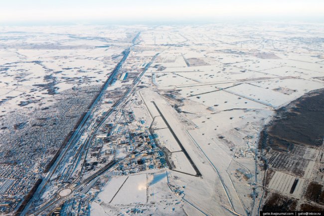Земля из окна самолета в 2014 году