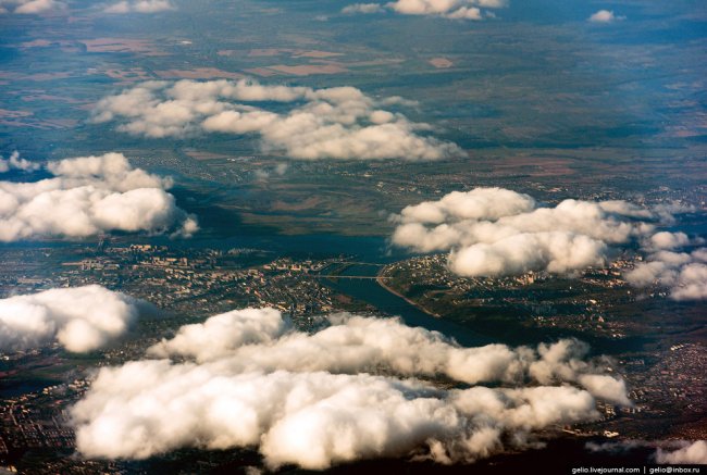 Земля из окна самолета в 2014 году