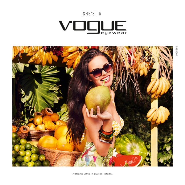 Адриана Лима в рекламе Vogue Eyewear