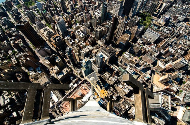 Нью-Йорк в высоты небоскреба