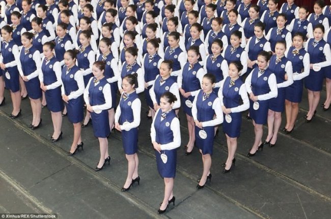 Набор на должности стюардесс в Китае