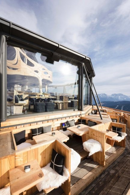 Ресторан в горах Австрии