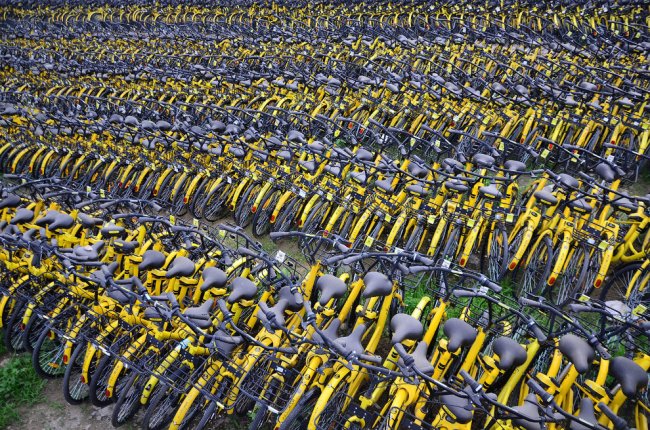 Велосипедные кладбища в Китае