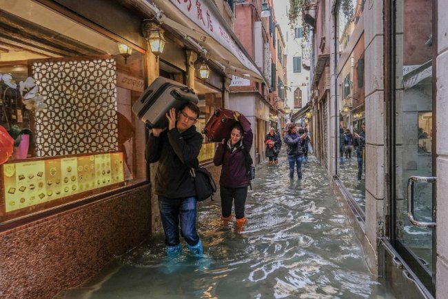 Стехийное бедствие в Венеции