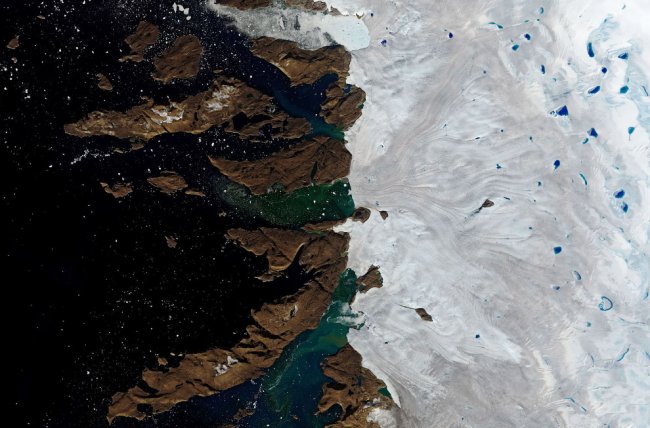 Как тают ледники Гренландии
