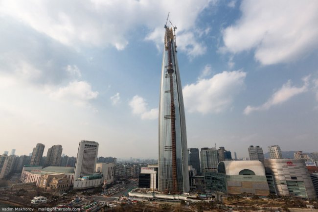 Южная Корея и небоскреб Lotte World Premium Tower